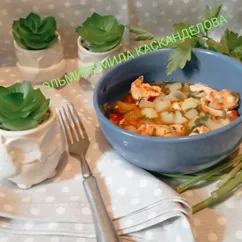 Тушёная куриная грудка с картошкой