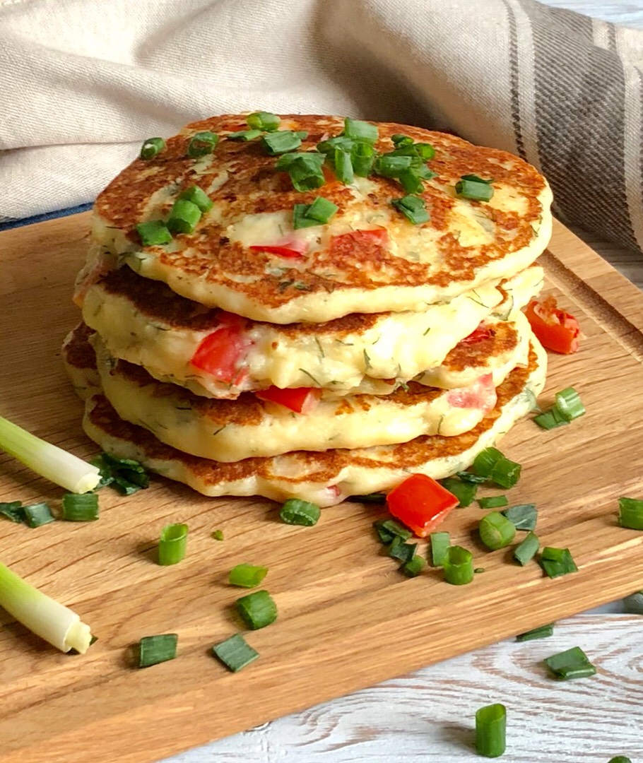 Сырная #пп лепёшка с перцем 🌶