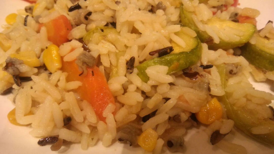 дикий рис рецепт с овощами | Дзен