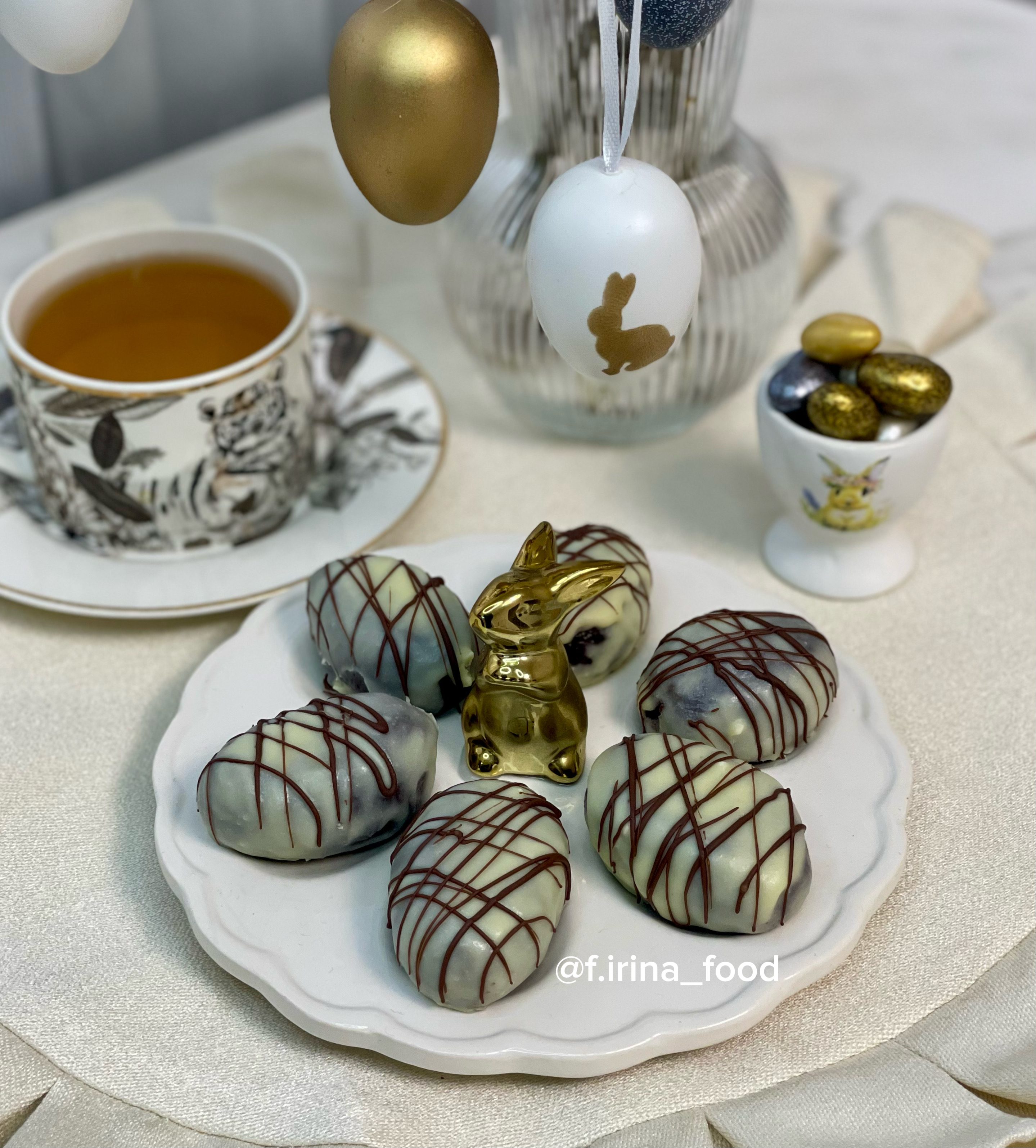 Пирожное картошка в виде яйца 