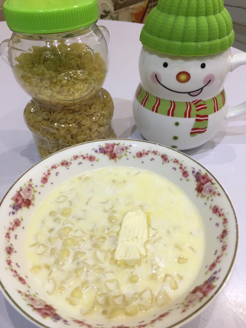 Молочный суп с макаронами для детей
