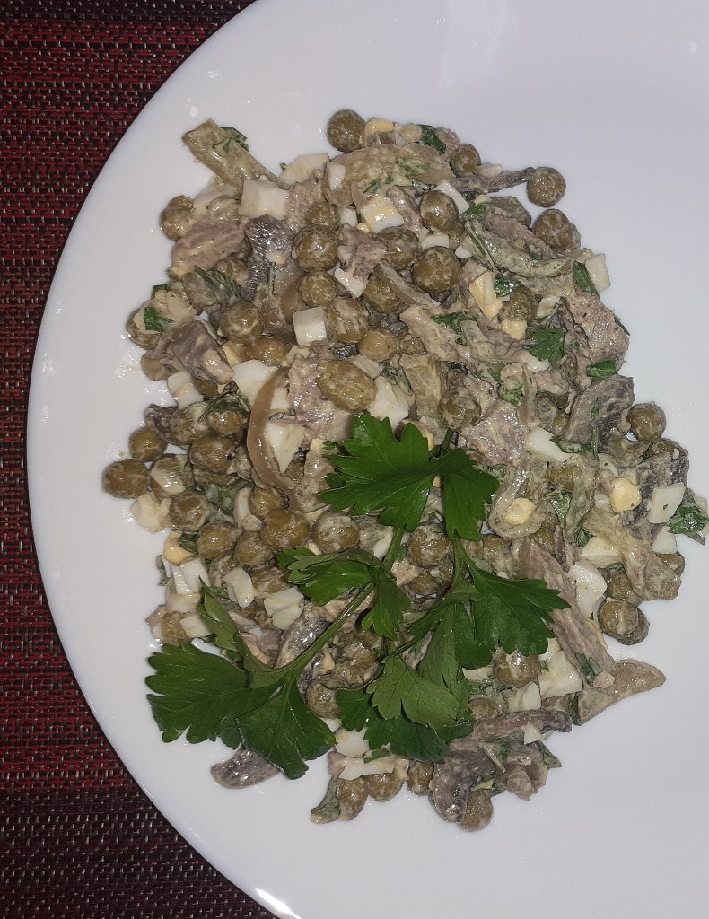 Салат из языка