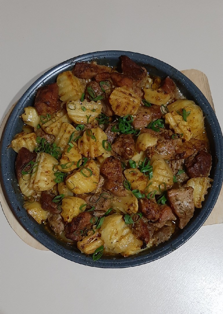 Картофель, запеченный с индейкой и овощами (в духовке) - рецепт приготовления с фото