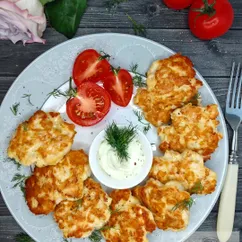 Оладьи из курицы с сыром для праздничного стола