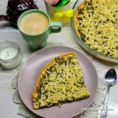 Пирог песочный с щавелем