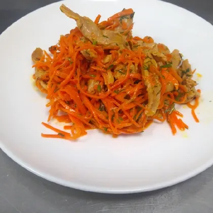 Салат морковь острая с соевым мясом