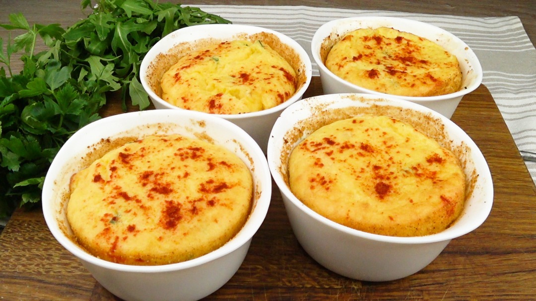 Картофельное суфле с сыром | Potato souffle with cheese