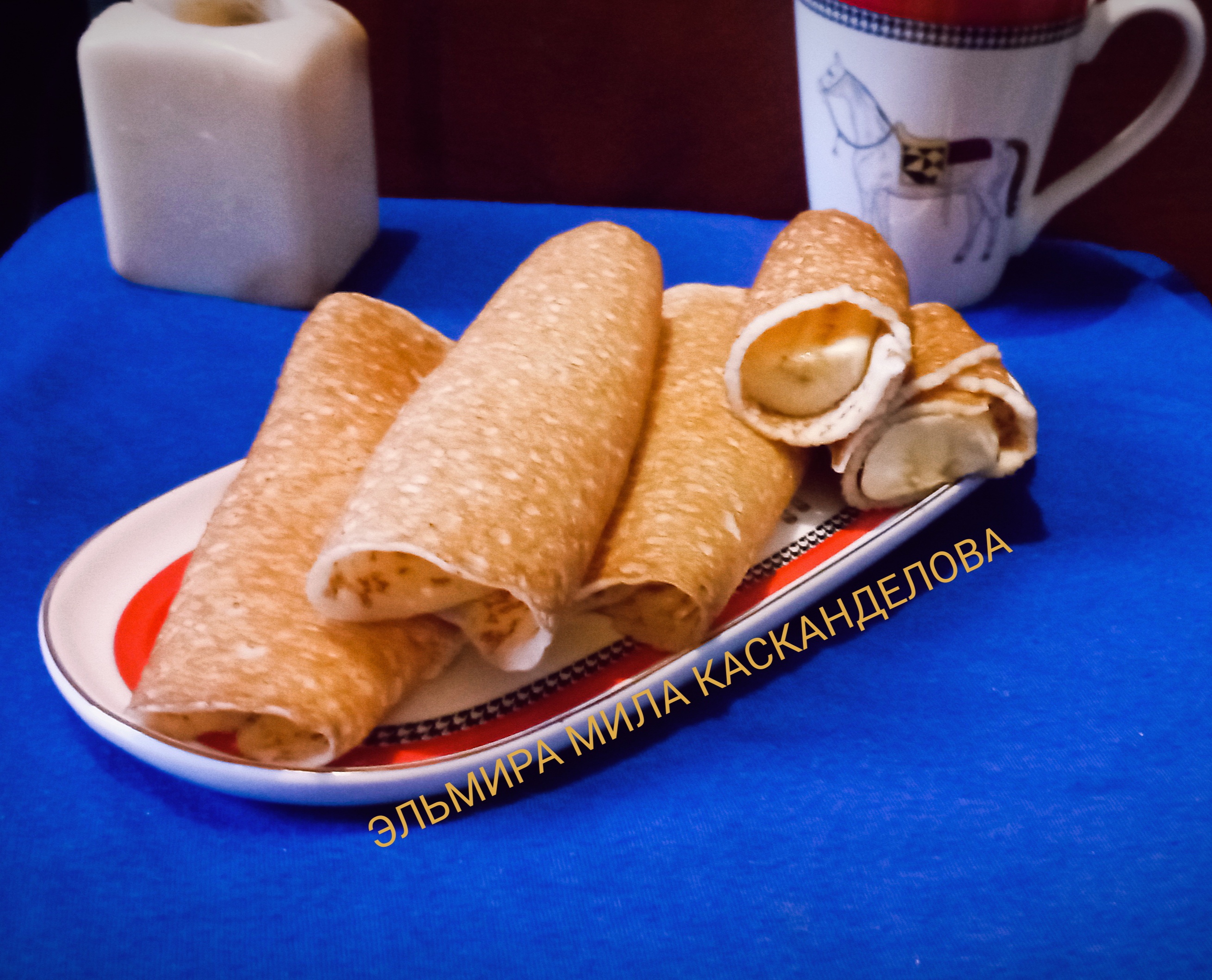 Блинчики с бананом на десерт или завтрак