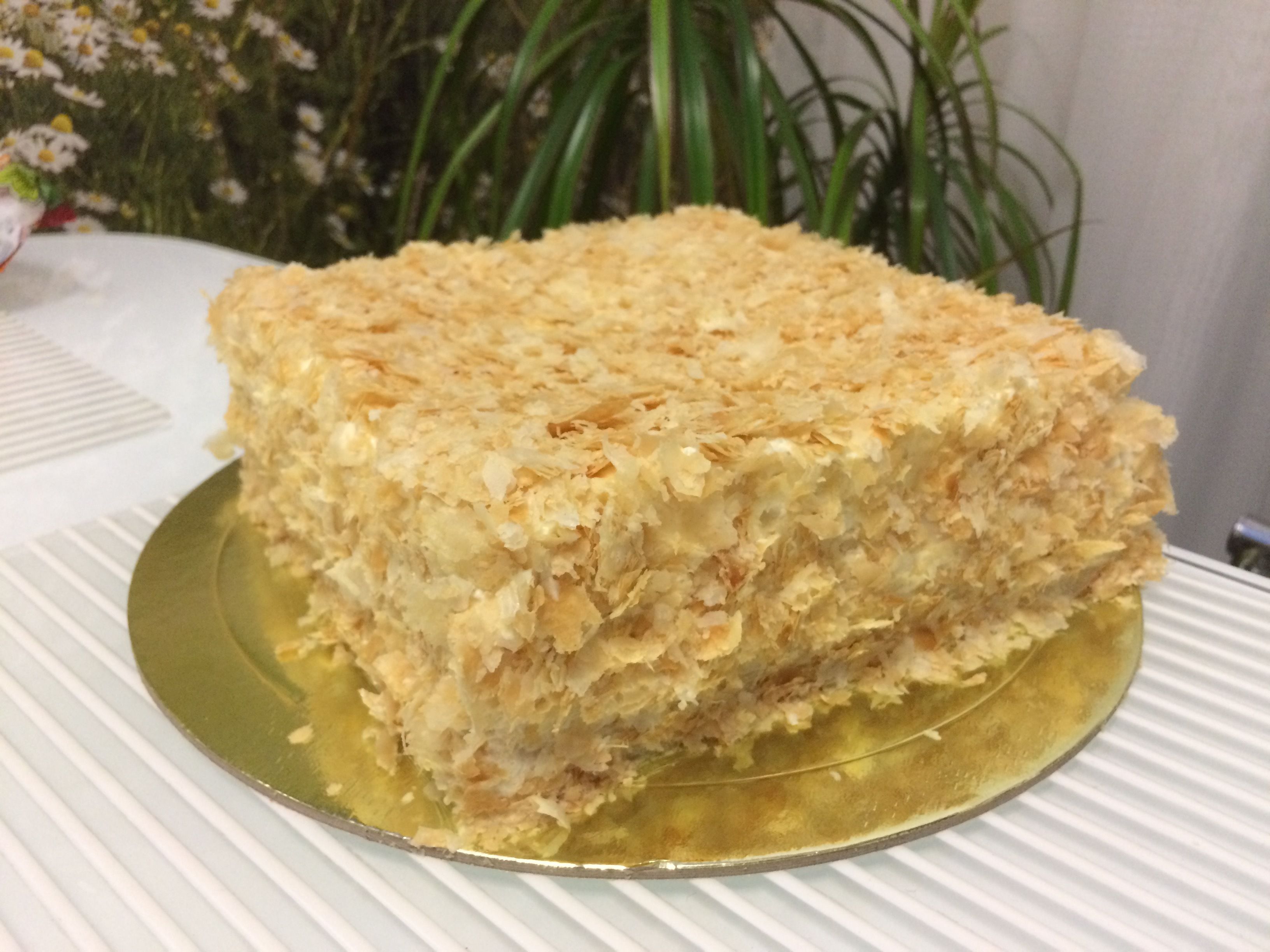 Торт наполеон из готового слоеного теста