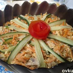 Салат с курицей и морковью по-корейски