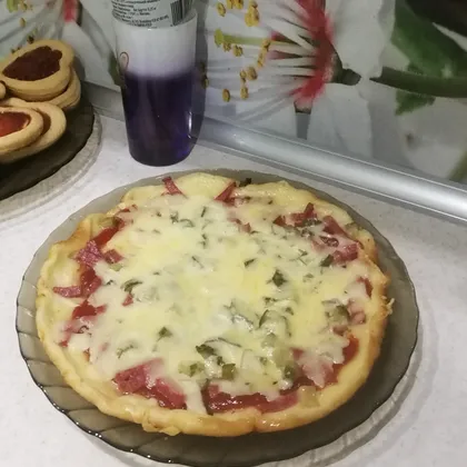 Быстрая пицца на сковороде