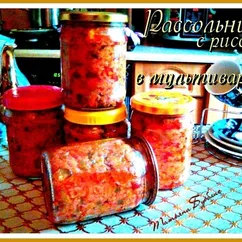 Рассольник с рисом в мультиварке. Вкусная Заготовка на зиму