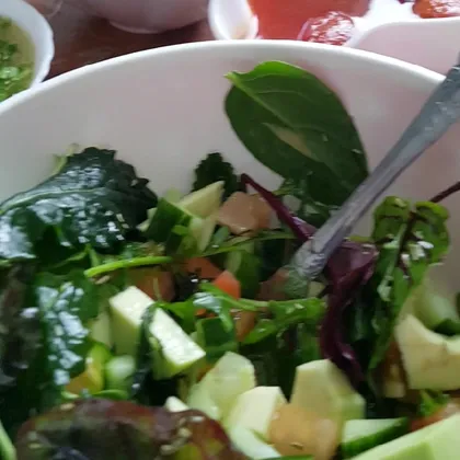 Веганский простой легкий салат на каждый день
