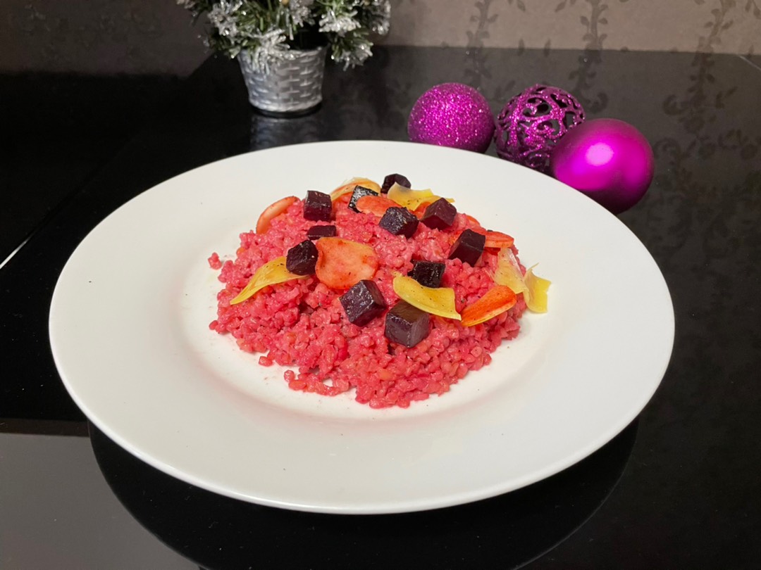 А-ля свекольное ризотто