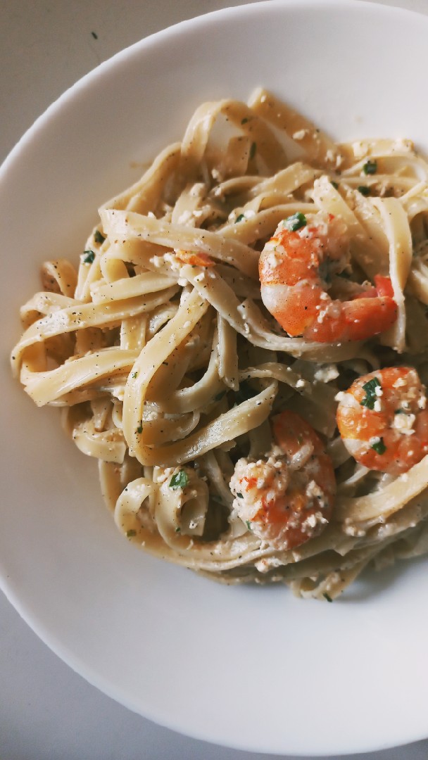Паста с креветками 🦐