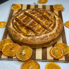 Пирог с картофелем и куриным филе🥧