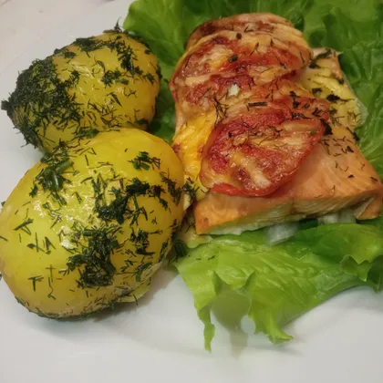 Горбуша запеченная