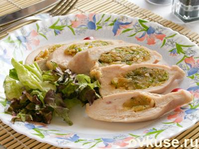 Куриное филе с кедровыми орехами