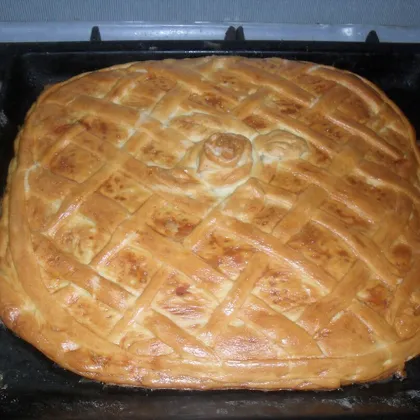 Пирог с мясом и картофелем