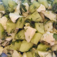 Салат из сырой цветной капусты и авокадо 🥑