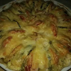 Куриная грудка с овощами под сыром