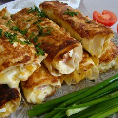 Сосиски с начинкой в лаваше🧀