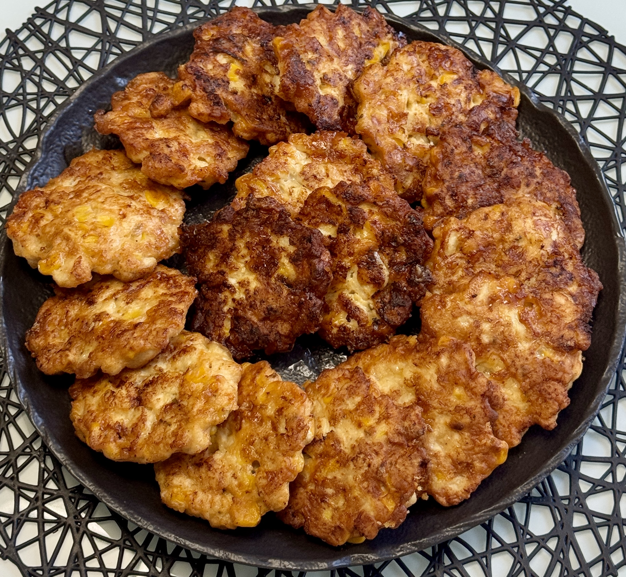 Куриные рубленые котлетки с кукурузой