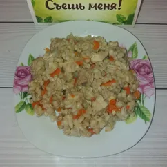 Перловка с курицей в мультиварке