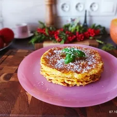 Панкейки тыквенные с яблоками 🍎