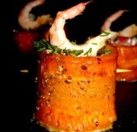 Морковная закуска с креветками «Ноктюрн»