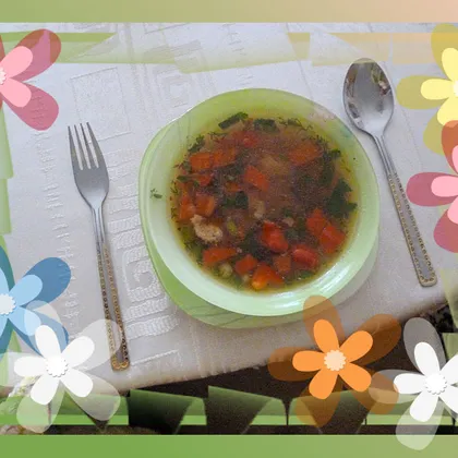 S_U_P_E_R Необычный суп с болгарским перцем и фасолью S_U_P_E_R