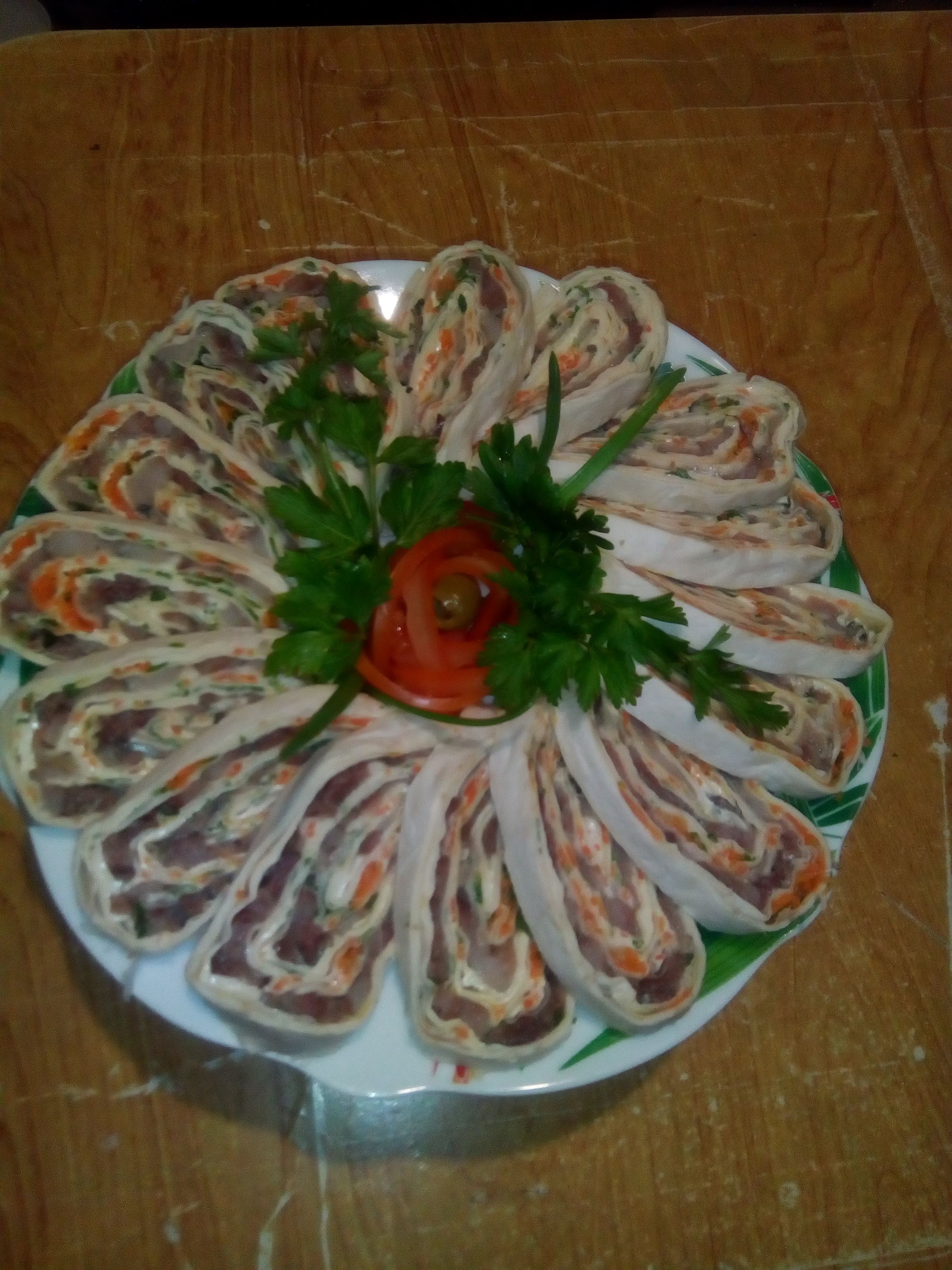 Рулет с сельдью