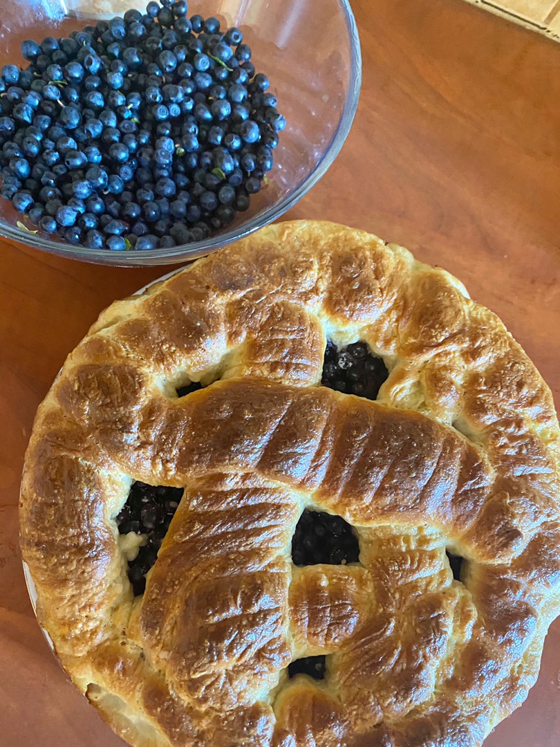 Дрожжевой черничный пирог, пошаговый рецепт с фото от автора Алевтина Семенова