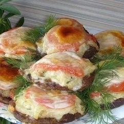 Печень с овощами