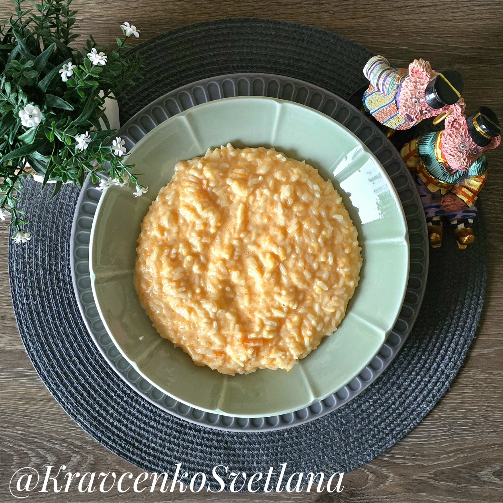 Рисовая каша с тыквой