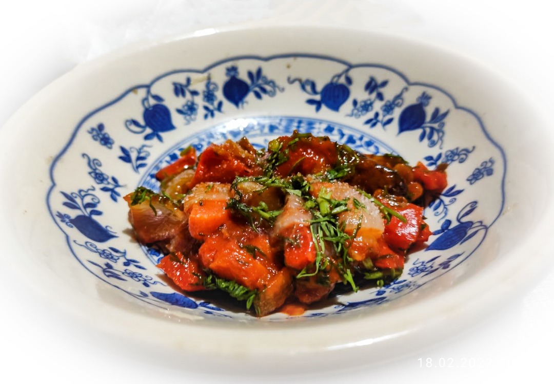 Рецепт овощного соте с кабачком и баклажаном | Меню недели
