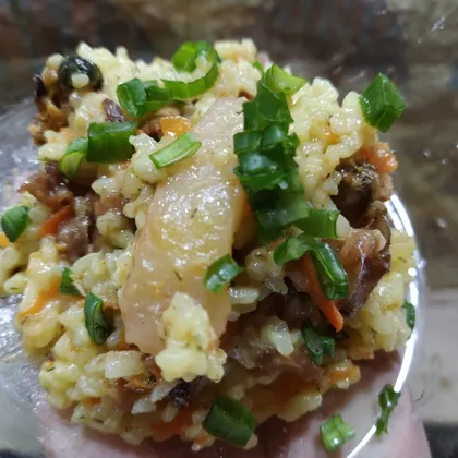 Коктейль из морепродуктов рисом