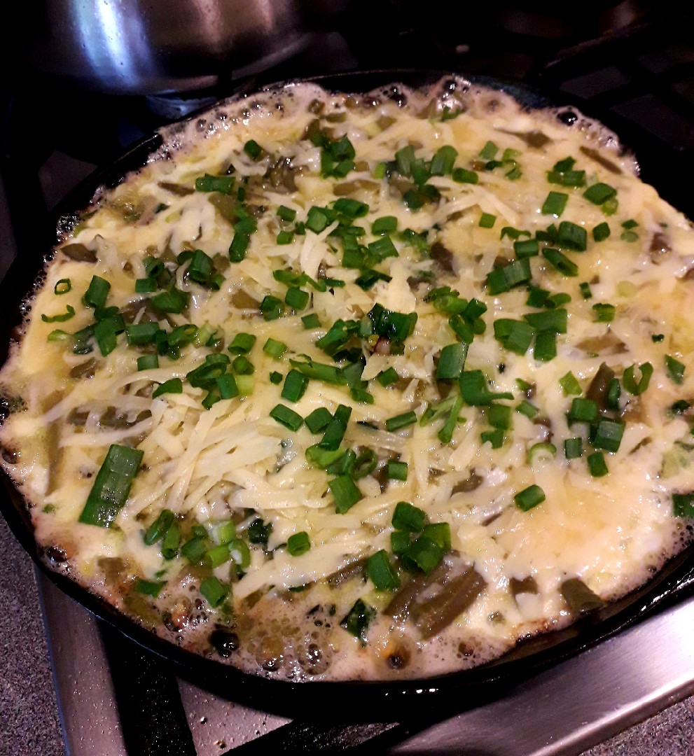 Омлет со стручковой фасолью