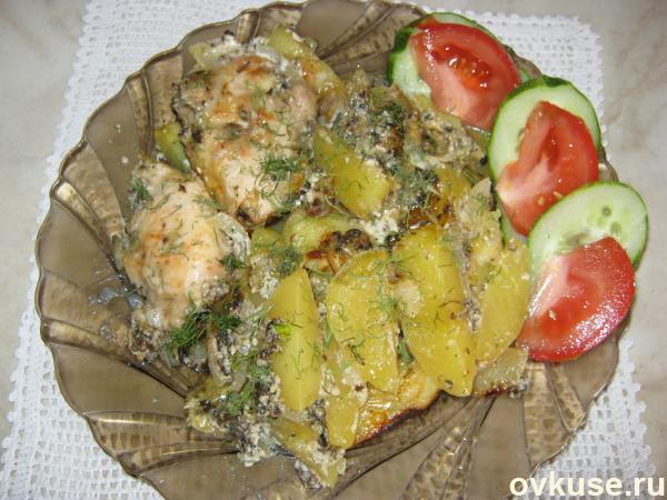 Куриные рулетики с картофелем запеченные под сыром
