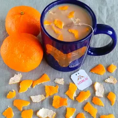 🍊Зимний чай с мандариновыми корочками