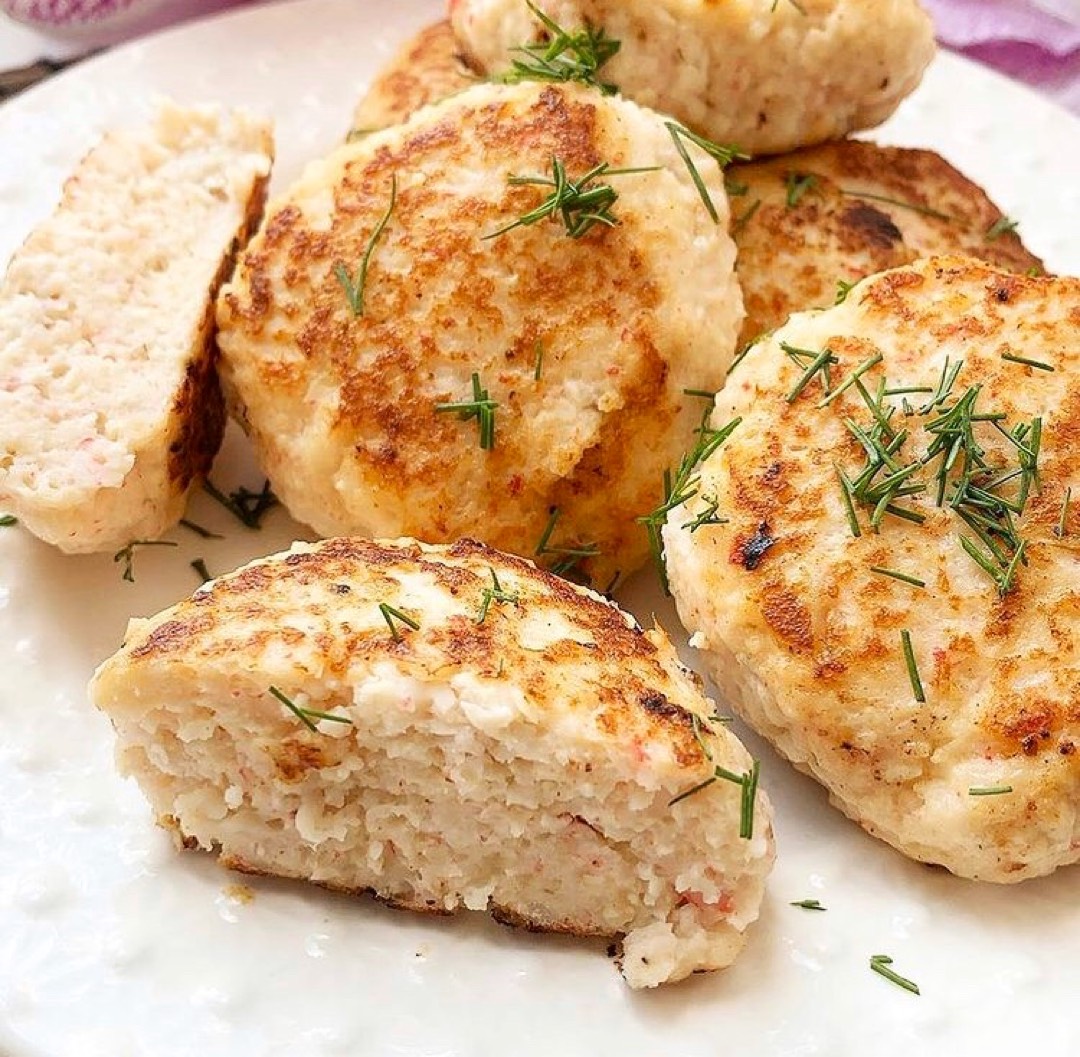 Котлетки с крабовыми палочками🦀