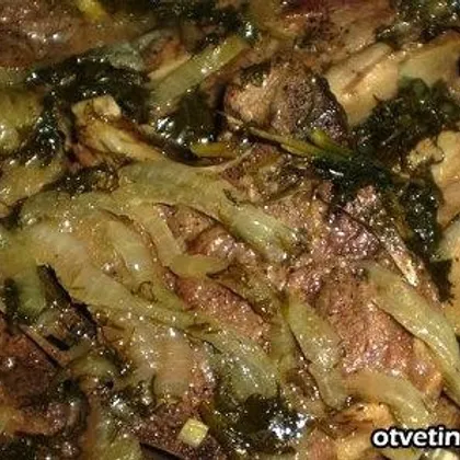 Узбекское блюдо - шашлык в казане (казан-кебаб)