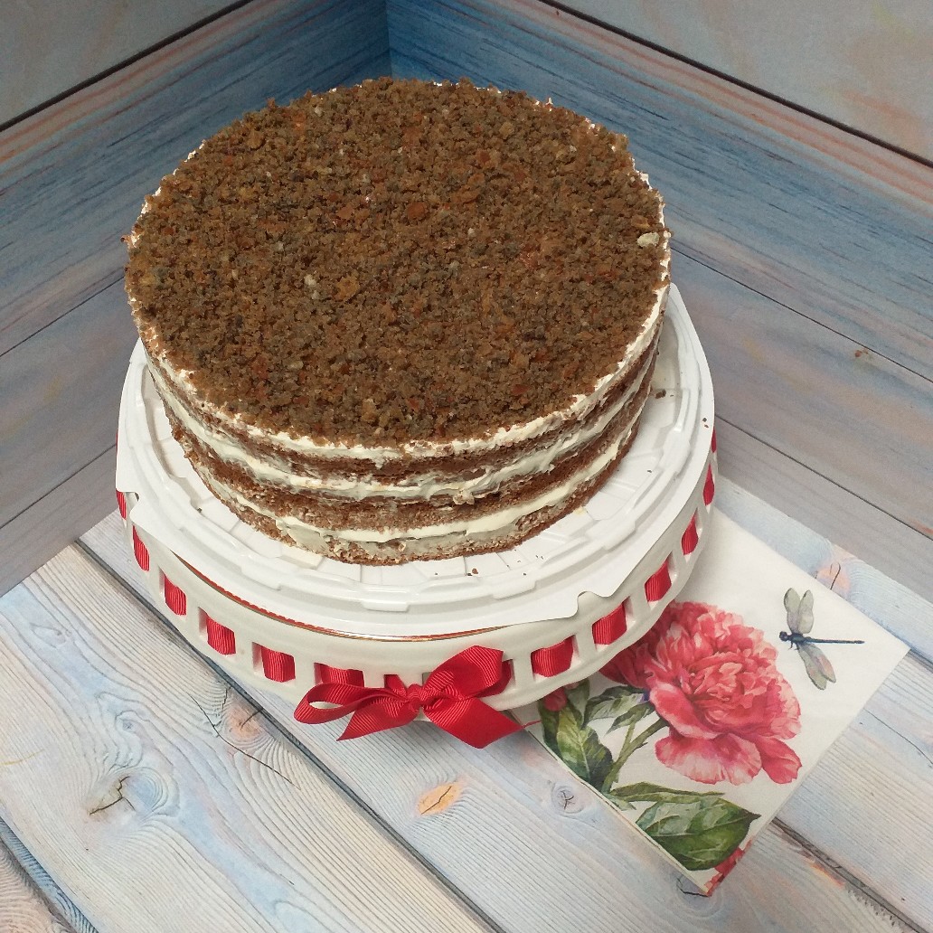 Домашний торт «Трухлявый пень» на кефире
