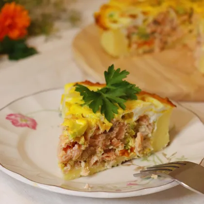 ПП КИШ С КРАСНОЙ РЫБОЙ | Quiche tart with red fish and broccoli