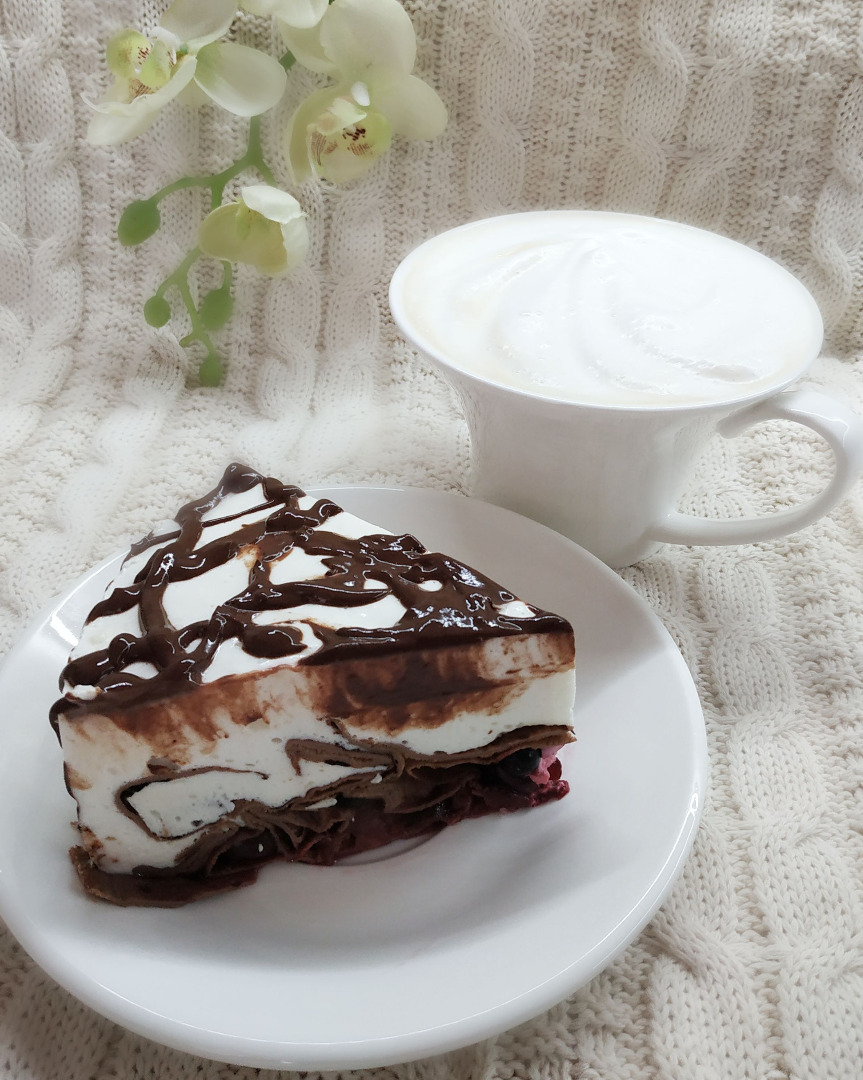 Диетический блинный торт-суфле