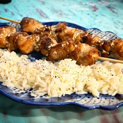 Шашлычки из индейки в соусе терияки