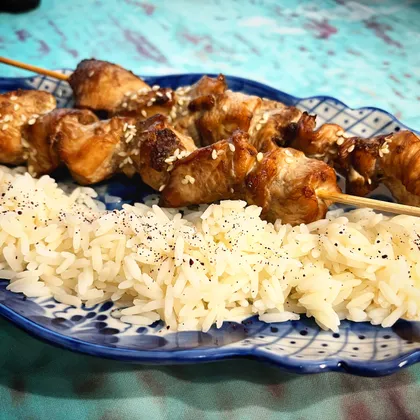 Шашлычки из индейки в соусе терияки
