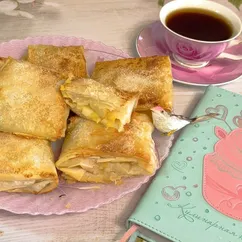 Пирожки из теста фило с фруктовой начинкой