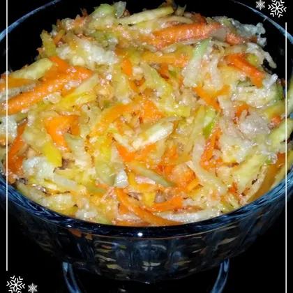 Постный салат из редьки, репы и морковки 🥕