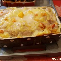 Запеканка с курицей и тыквой